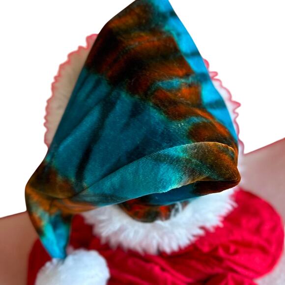 Handcrafted Tie-Dye Santa Hat - Picture 4 of 7